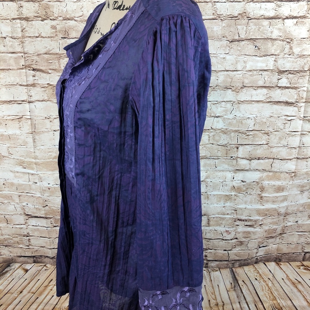 Coldwater Creek Purple Shirt - Picture 4 of 5